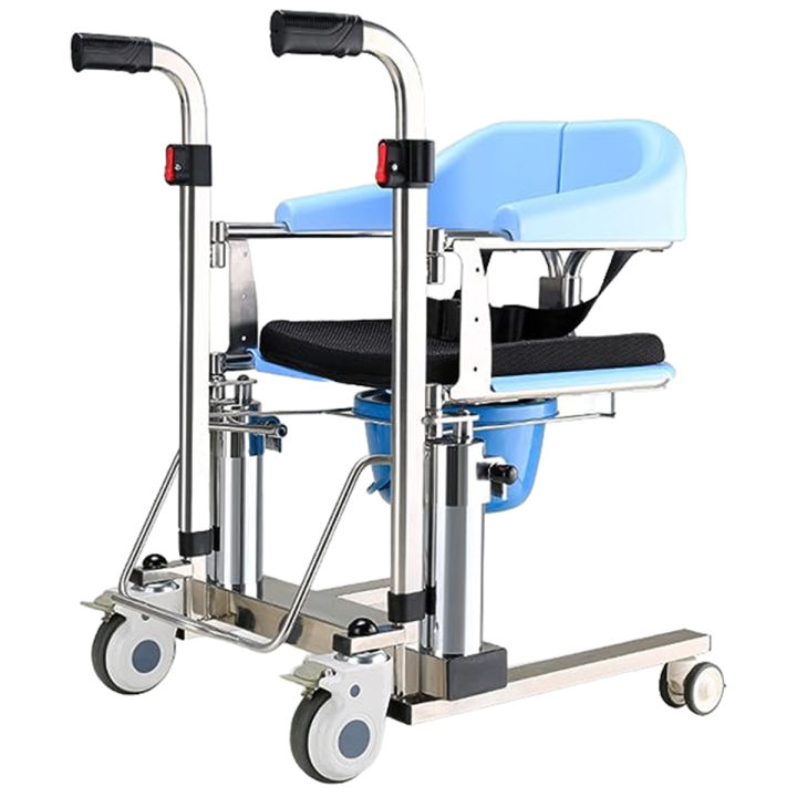 Transport wheelchair shown from the front